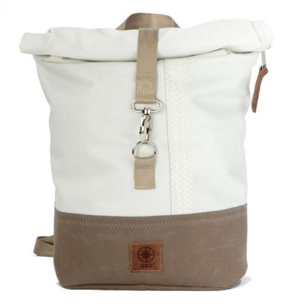Rolltop Rucksack S " Möwe "   taupe